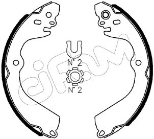 Комплект гальмівних колодок   153-610   CIFAM