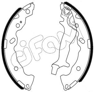 Комплект тормозных колодок   153-707   CIFAM