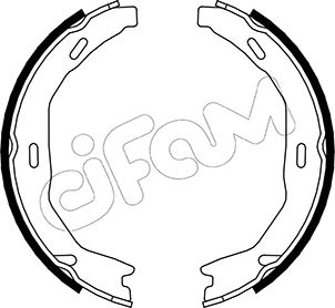 Комплект тормозных колодок, стояночная тормозная система   153-245   CIFAM