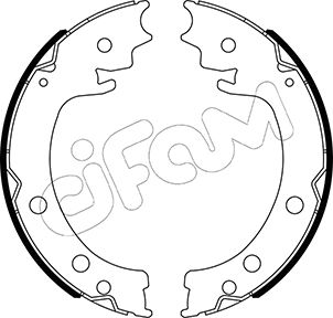 Комплект гальмівних колодок, стоянкове гальмо   153-519   CIFAM