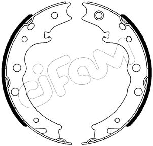 Комплект гальмівних колодок, стоянкове гальмо   153-539   CIFAM