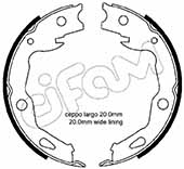 Комплект гальмівних колодок, стоянкове гальмо   153-666   CIFAM