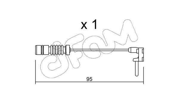 Сигнализатор, износ тормозных колодок   SU.011   CIFAM