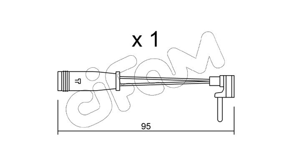 Сигнализатор, износ тормозных колодок   SU.129   CIFAM