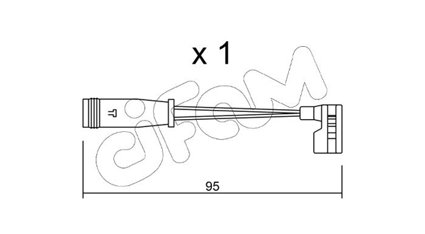 Сигнализатор, износ тормозных колодок   SU.164   CIFAM