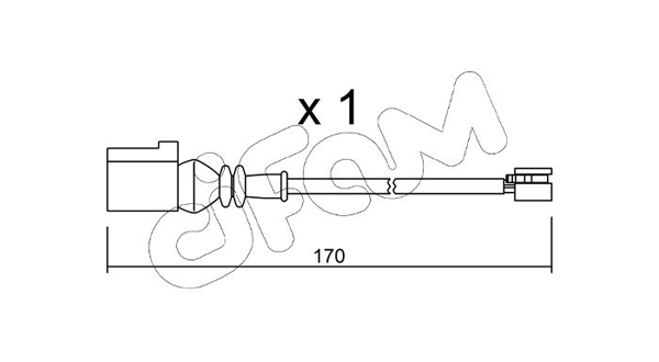 Сигнализатор, износ тормозных колодок   SU.289   CIFAM