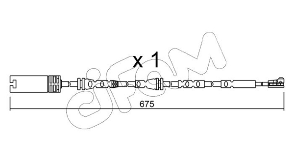 Сигнализатор, износ тормозных колодок   SU.298   CIFAM