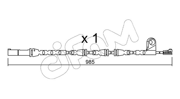 Сигнализатор, износ тормозных колодок, CIFAM SU.309 Сигнализатор, износ тормозных колодок, CIFAM SU.309