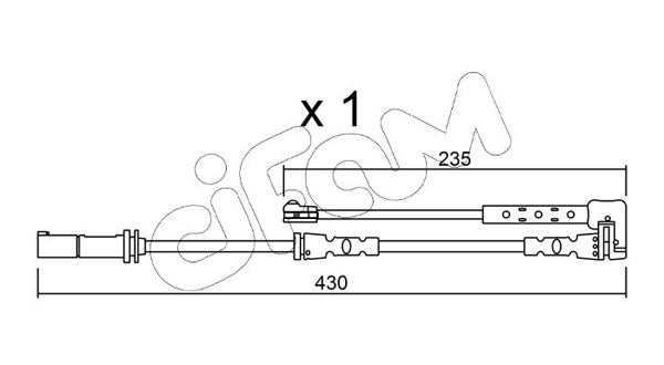 Сигнализатор, износ тормозных колодок   SU.311   CIFAM