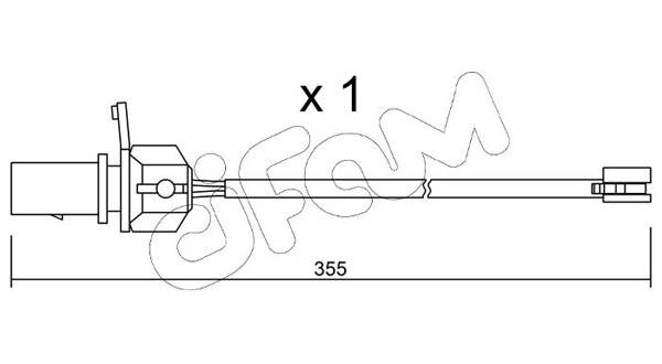 Сигнализатор, износ тормозных колодок   SU.332   CIFAM