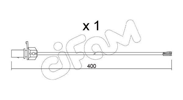 Сигнализатор, износ тормозных колодок   SU.347   CIFAM
