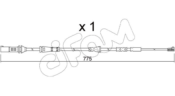 Конт. попер. сигналу, знос гальм. накл.   SU.361   CIFAM
