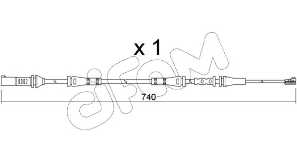 Сигнализатор, износ тормозных колодок   SU.362   CIFAM