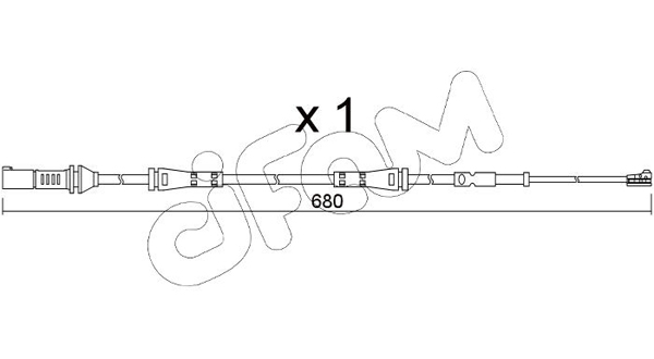 Конт. попер. сигналу, знос гальм. накл.   SU.369   CIFAM