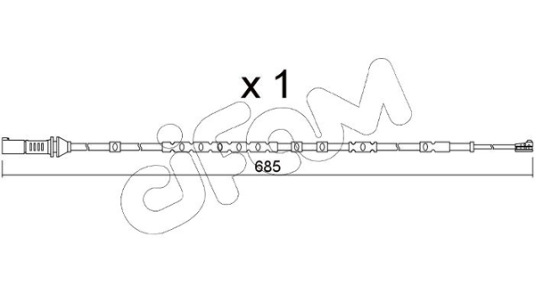 Сигнализатор, износ тормозных колодок   SU.370   CIFAM
