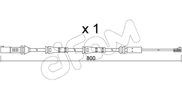Сигнализатор, износ тормозных колодок   SU.379   CIFAM