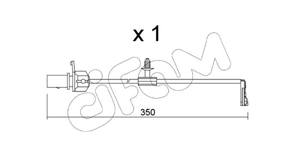 Сигнализатор, износ тормозных колодок   SU.380   CIFAM
