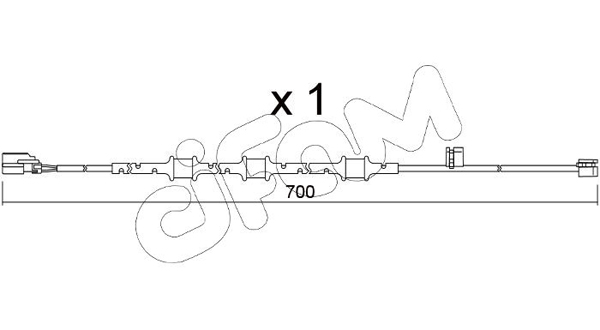 Сигнализатор, износ тормозных колодок   SU.395   CIFAM