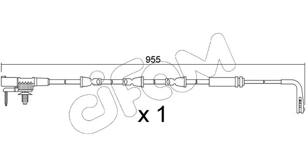 Сигнализатор, износ тормозных колодок   SU.396   CIFAM