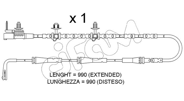 Конт. попер. сигналу, знос гальм. накл.   SU.402   CIFAM