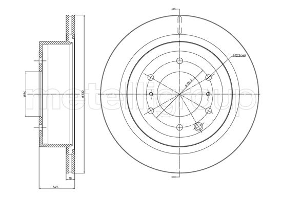 Тормозной диск   800-1663C   CIFAM