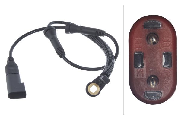 Датчик, кількість обертів колеса   6PU 010 039-821   HELLA