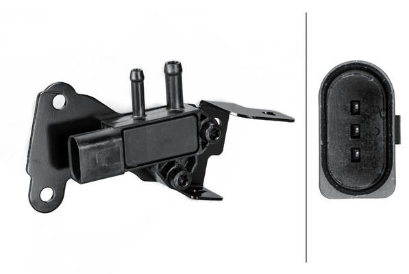 Датчик, давление выхлопных газов, HELLA 6PP 009 409-331 Датчик, давление выхлопных газов, HELLA 6PP 009 409-331