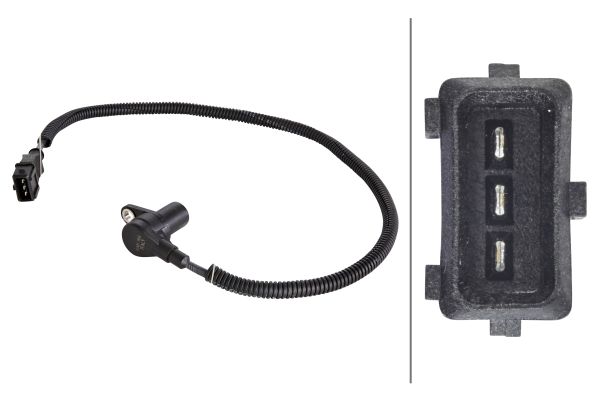 Імпульсний датчик, колінчатий вал   6PU 009 146-491   HELLA