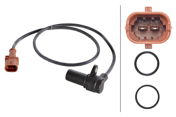 Імпульсний датчик, колінчатий вал   6PU 009 146-631   HELLA