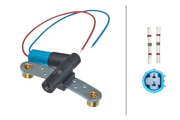 Імпульсний датчик, колінчатий вал   6PU 009 163-881   HELLA