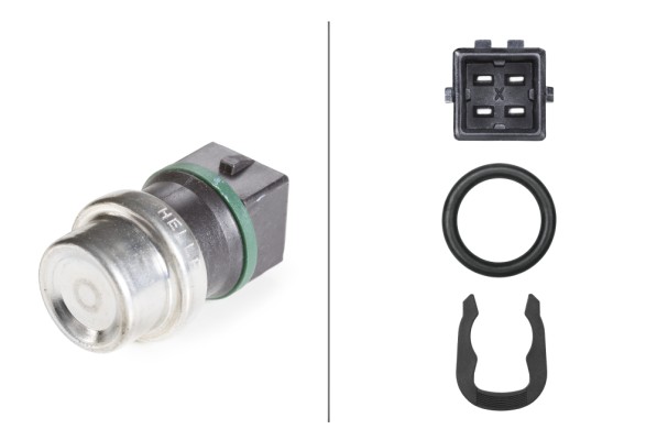 Датчик, температура охолоджувальної рідини   6PT 009 107-461   HELLA