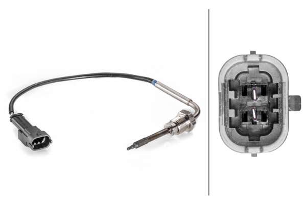 Датчик, температура відпрацьованих газів, HELLA 6PT 014 494-371 Датчик, температура відпрацьованих газів, HELLA 6PT 014 494-371