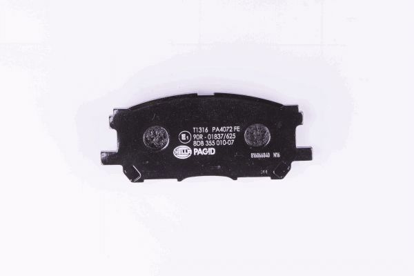 Комплект гальмівних накладок, дискове гальмо 8DB 355 010-071 HELLA #2