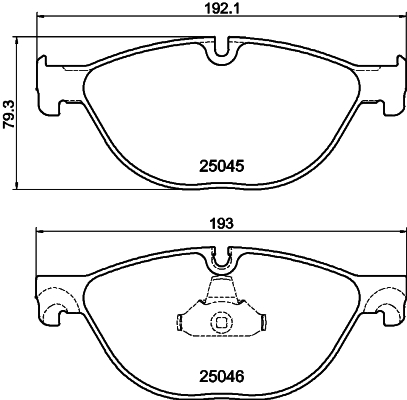 Комплект тормозных колодок, дисковый тормоз   8DB 355 015-251   HELLA