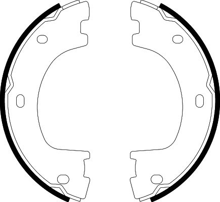 Комплект гальмівних колодок, стоянкове гальмо   8DA 355 050-071   HELLA