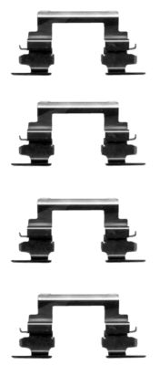 Комплект приладдя, накладка дискового гальма   8DZ 355 203-721   HELLA