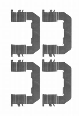 Комплект приладдя, накладка дискового гальма   8DZ 355 203-931   HELLA