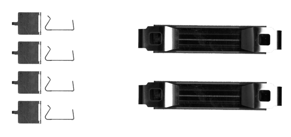 Комплект приладдя, накладка дискового гальма   8DZ 355 205-681   HELLA