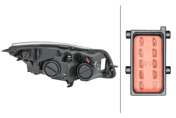 Основна фара 1EJ 009 630-311 HELLA #1
