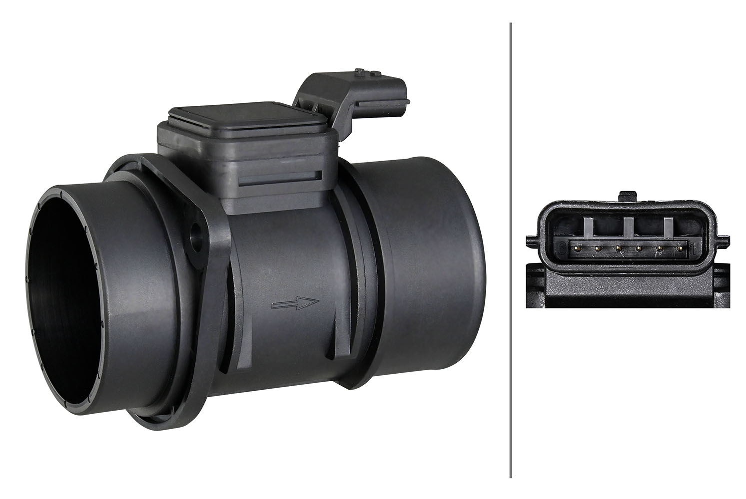 Расходомер воздуха, HELLA 8ET 009 142-971 Расходомер воздуха, HELLA 8ET 009 142-971