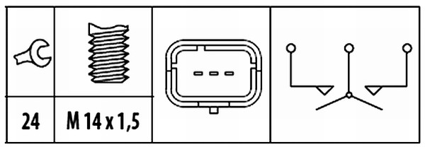 Выключатель, фара заднего хода 6ZF 181 612-071 HELLA #1