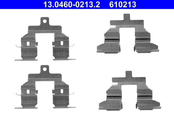 Комплектующие, колодки дискового тормоза   13.0460-0213.2   ATE