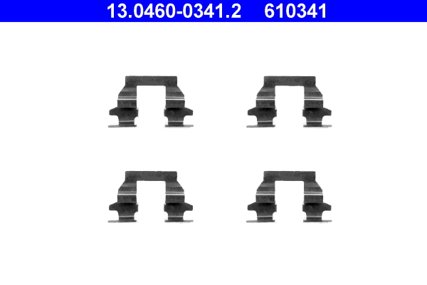 Комплектующие, колодки дискового тормоза   13.0460-0341.2   ATE