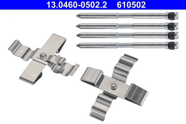 Комплект приладдя, накладка дискового гальма 13.0460-0502.2 ATE #1