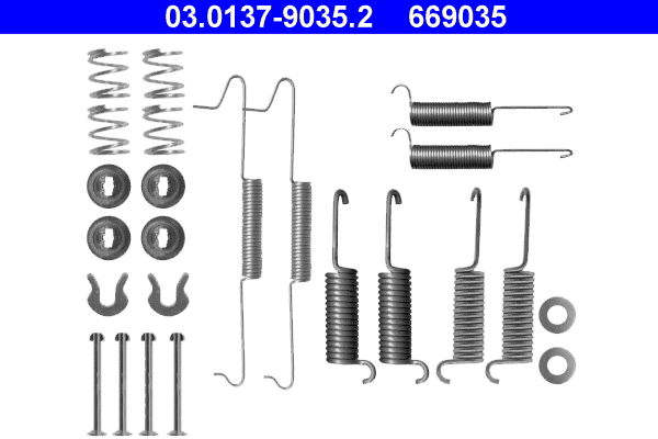 Комплектующие, тормозная колодка   03.0137-9035.2   ATE