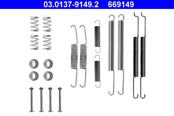 Комплектующие, тормозная колодка   03.0137-9149.2   ATE