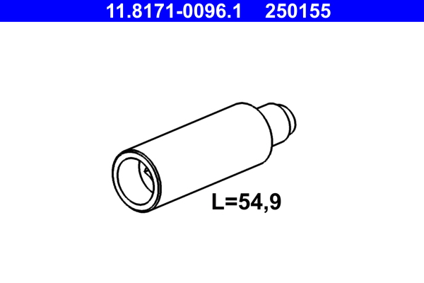 Направляющий болт, корпус скобы тормоза   11.8171-0096.1   ATE