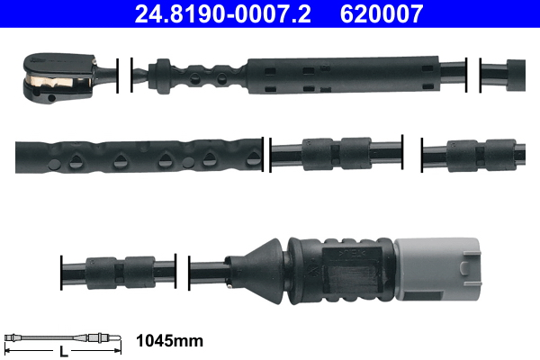 Конт. попер. сигналу, знос гальм. накл.   24.8190-0007.2   ATE