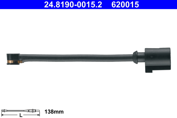 Конт. попер. сигналу, знос гальм. накл.   24.8190-0015.2   ATE