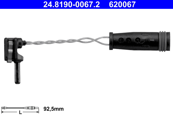 Конт. попер. сигналу, знос гальм. накл.   24.8190-0067.2   ATE